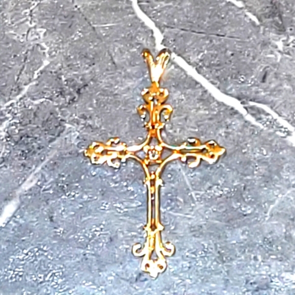 "Unique" Vintage 6 Natural Stone Cross - Picture 3 of 6